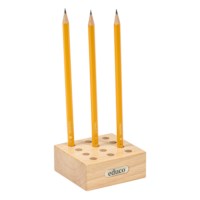 12 Hole Storage Block: For Pencils And Glue Brushes