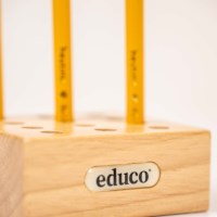 12 Hole Storage Block: For Pencils And Glue Brushes