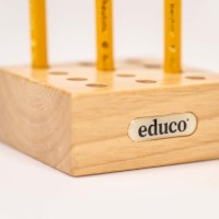 12 Hole Storage Block: For Pencils And Glue Brushes