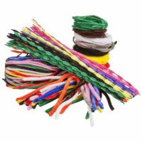 Chenille stem/ Modelling pipe cleaner - 100 meters, assorted 10 colours