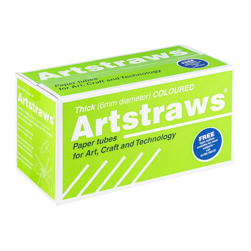 Art straws, Coloured, 900 pcs.