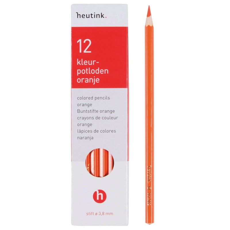 Crayons hexagonal Goldline - Heutink - Carton of 12 - Orange