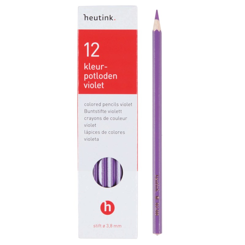 Crayons hexagonal Goldline - Heutink - Carton of 12 - Violet