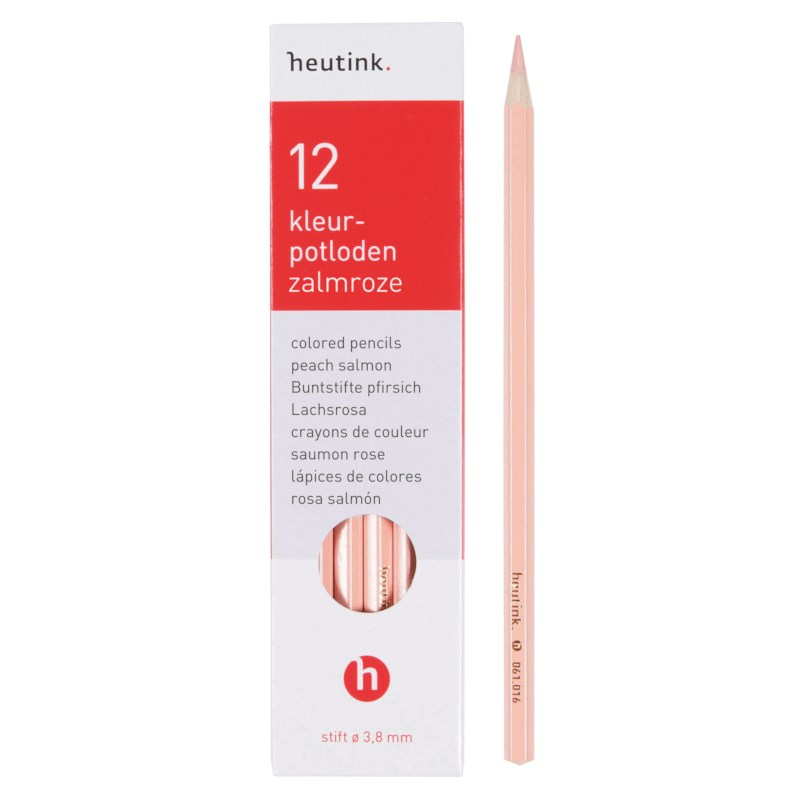 Crayons hexagonal Goldline - Heutink - Carton of 12 - Salmon Pink