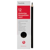 Crayons triangular Goldline - Heutink - Carton of 12 - Black