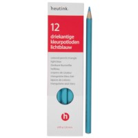 Crayons triangular Goldline - Heutink - Carton of 12 - Light blue