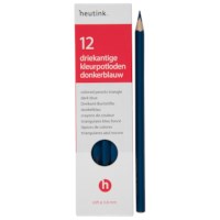 Crayons triangular Goldline - Heutink - Carton of 12 - Dark blue