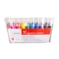Felt tip pens - Giant - Heutink - Pouch of 10 colours