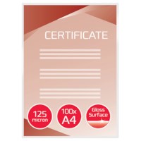 Laminating sheets - 125 µ A4 216 x 303 mm
