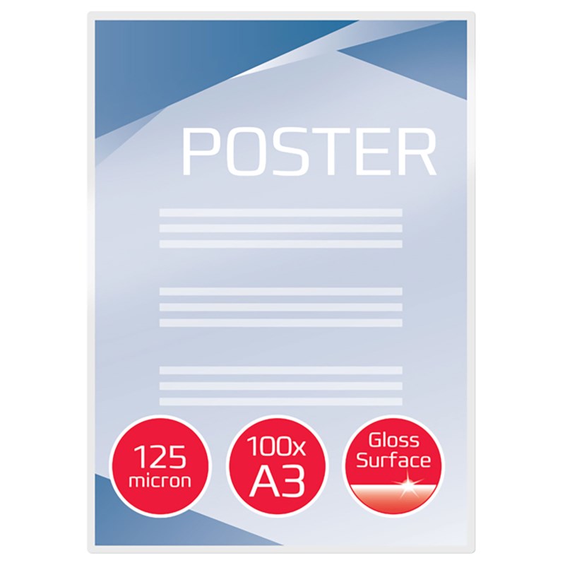 Laminating sheets - 125 µ A3 303 x 426 mm