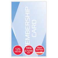 Laminating sheets - 125 µ 67 x 99 mm