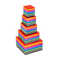Craft paper 120 grams - Square - 12 colours - 16 x 16 cm