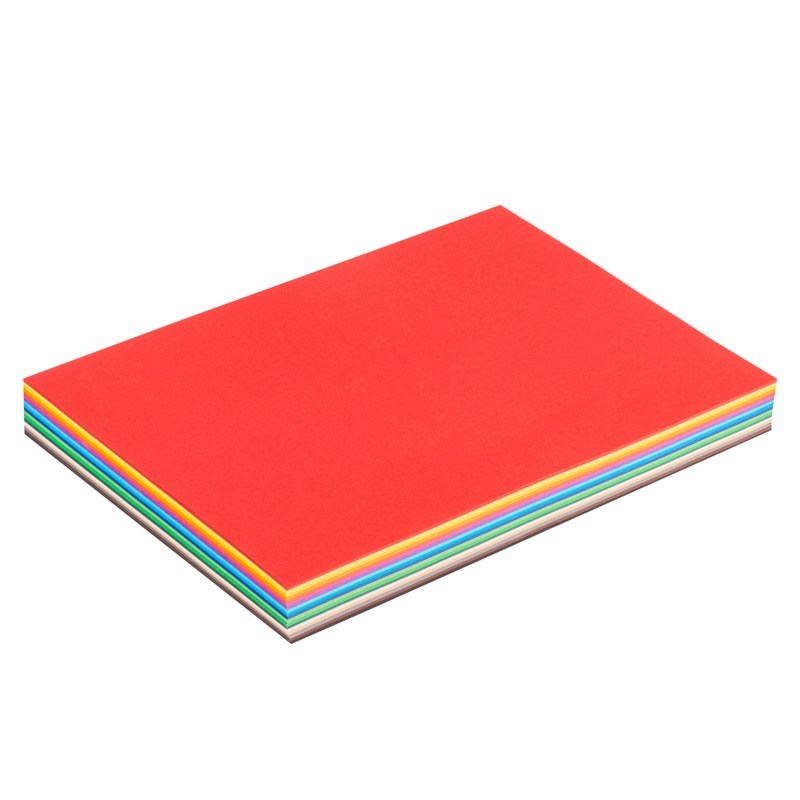Coloured craft paper - 120 grams, 180 sheets - A4, 17 colours + white - 21 x 29.7 cm