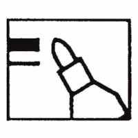 Marker - Heutink - Round tip - Black